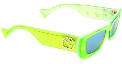 gucci neon green sunglasses